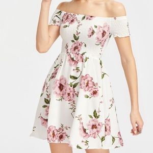Floral Off-Shoulder Dress